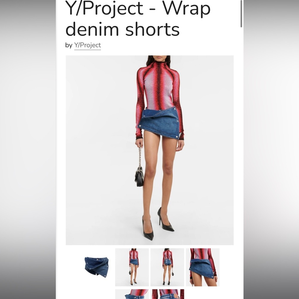 Y /PROJECT denim shorts - Picture 5 of 6